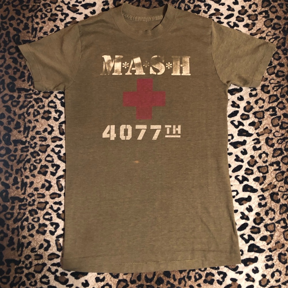 Vintage MASH single stitch thin cozy shirt XS
